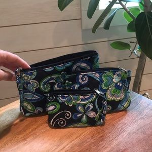 Vera Bradley paisley print travel cases